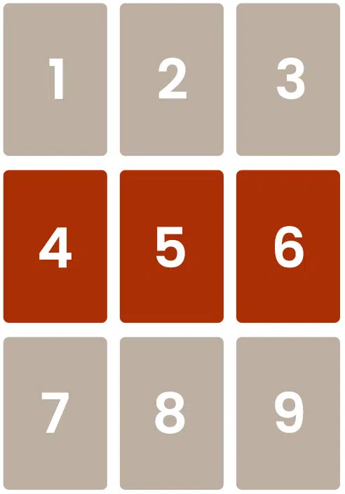 Ligne 2 du Carré de 9 Lenormand