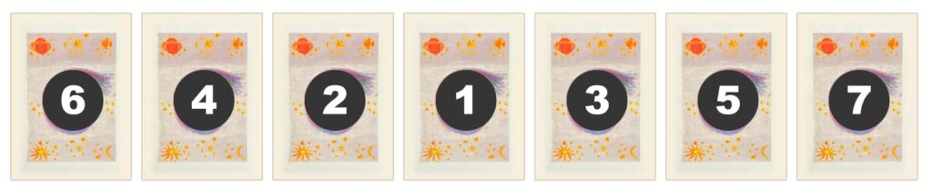 Tirage à 7 cartes avec l'Oracle Lumière