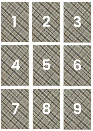 Tirage 9 cartes Petit Lenormand