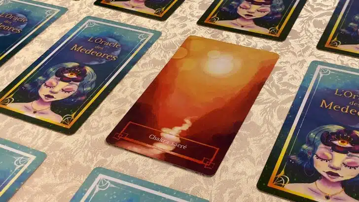 Oracle des Medeores : carte Chakra sacré
