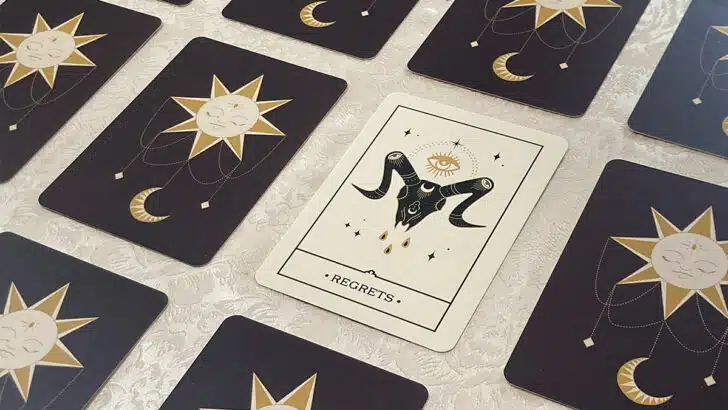 Oracle de la Voix des Âmes : carte Regrets