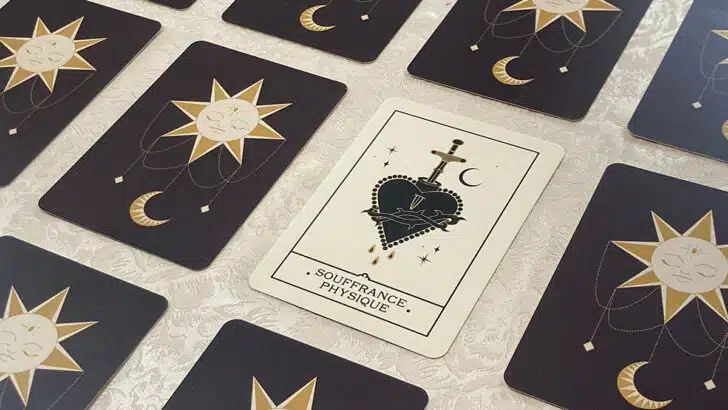 Oracle de la Voix des Âmes : carte Souffrance physique