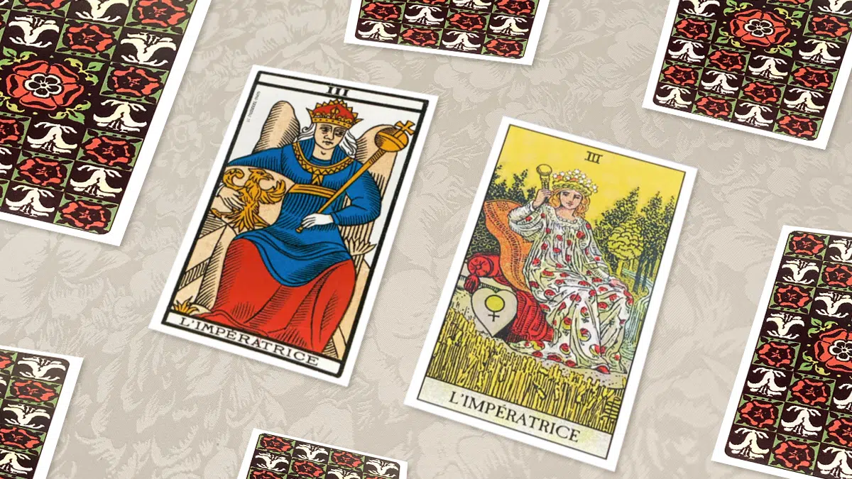 L’Impératrice (III), Tarot de Marseille et Rider-Waite, en situation de tirage